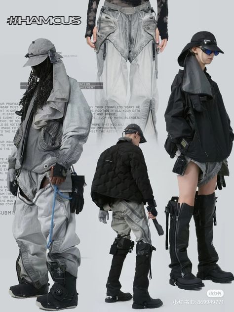 18th Century Modern Fashion, Futuristic Grunge Fashion, Futuristic Apocalypse Fashion, Dystopian Future Fashion, Hamcus Fashion, Mecha Y2k, Futuristic Cyberpunk Fashion, Futuristic Fits, Cyberpunk Fashion Futuristic