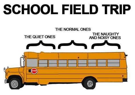 BuzzFeed: 24 Lies Teachers Never Want to Hear From Patents: “I know I agreed to chaperone the trip, but something came up.” Cartoon School Bus, School Field, Yellow School Bus, School Field Trip, The Quiet Ones, School Bus Driver, School Memes, School Trip, Bus Driver