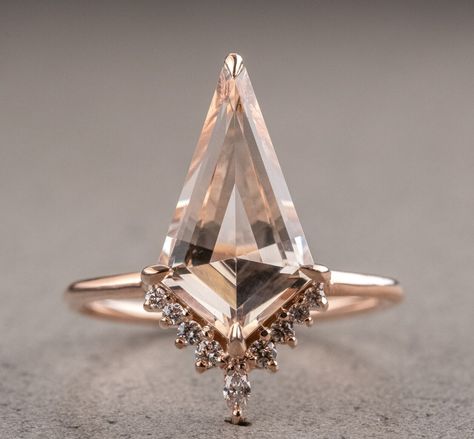 Morganite Diamond Engagement Ring, Pink Morganite Ring, Marquise Shape Diamond, Detailed Engagement Ring, Vintage Rose Gold, Morganite Diamond, Unique Diamond Rings, Morganite Engagement, Pink Morganite