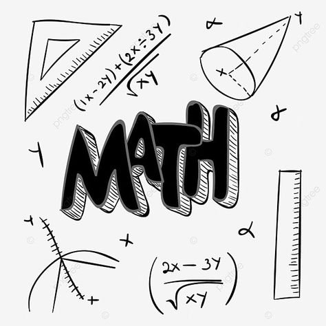 Cute Math Drawings, Math Design Art, Math Calligraphy, Math Draw, Maths Formula Book, Math Border, Math Figures, Shapes Preschool Printables, Formula Student