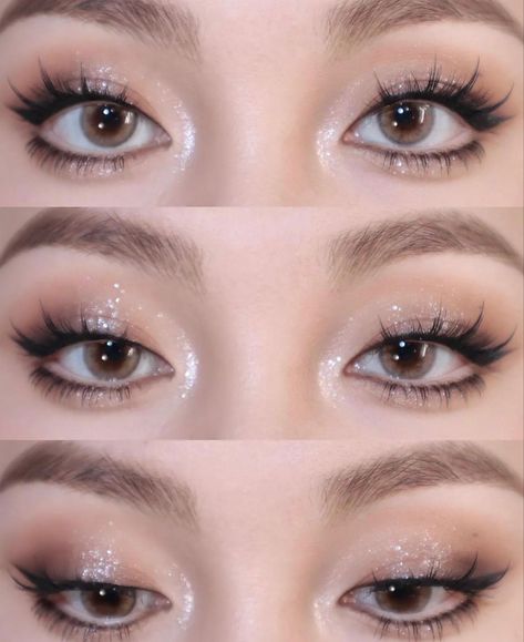 Enhypen Makeup, First Date Makeup, Makeup For Round Eyes, Doe Eye Makeup, Prom Makeup Looks, Korean Eye Makeup, Date Makeup, Ethereal Makeup, Eye Makeup Designs