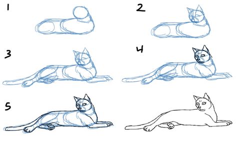 Easy Guide to Using Facebook | easy steps to draw a cute cat! Letters Stencils, How To Draw Cats, Cat And Dog Drawing, Cat Draw, Draw Cat, Draw Cats, Diy Joy, Cat Drawing Tutorial, Drawing Legs