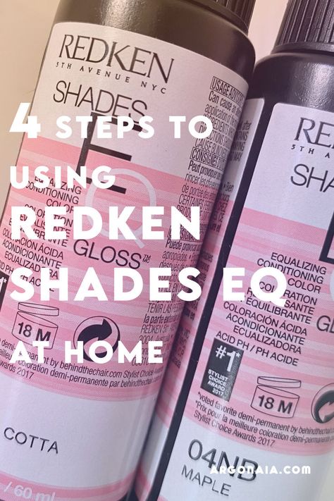 redken shades eq at home Redken Color Formulas, Redken Toner, Demi Hair Color, Brassy Hair, Redken Hair Color, Redken Hair Products, Colored Hair Tips, Redken Shades, Hair Gloss