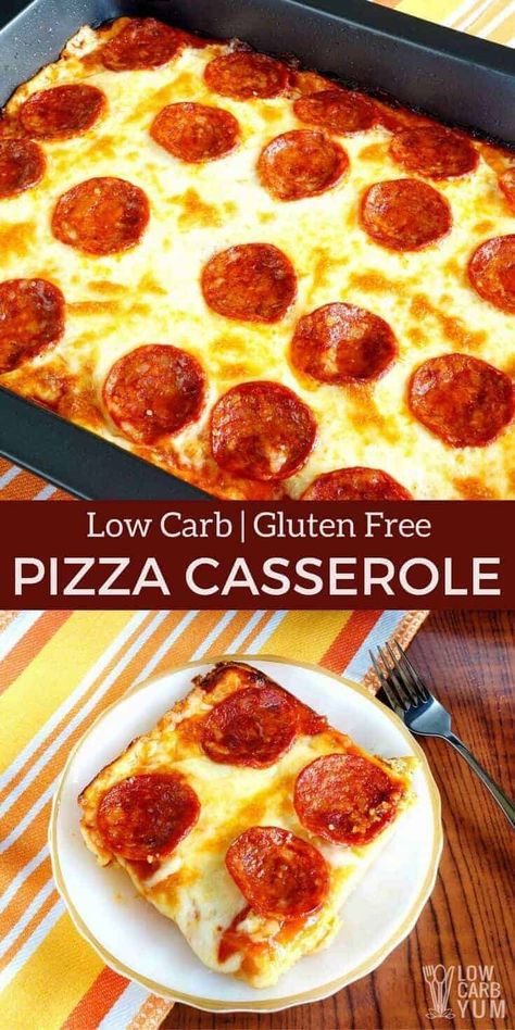 Pizza Casserole Low Carb, Low Carb Pizza Casserole, Crustless Pizza, Pizza Bowl, Gluten Free Crust, Pizza Casserole, Low Carb Pizza, Low Carb Eating, Gluten Free Pizza