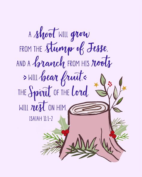 Isaiah 11:1-2 Scriptures For Kids, Serving People, Isaiah Bible, Isaiah 11, Christmas Verses, Book Of Isaiah, Scripture Art Print, Home Office Kitchen, Christian T Shirts