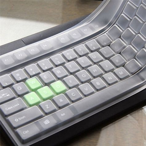 A silicone keyboard to stop dirt and crumbs from slipping into the cracks and damaging your keyboard. Choose from 26 different designs to add a pop of color and a layer of protection so you can keep on snackin'. Keyboard Protectors, Keyboard Protector, Keyboard Stickers, Keyboard Case, Keyboard Cover, Computer Desktop, Notebook Computer, Laptop Keyboard, Computer Peripherals