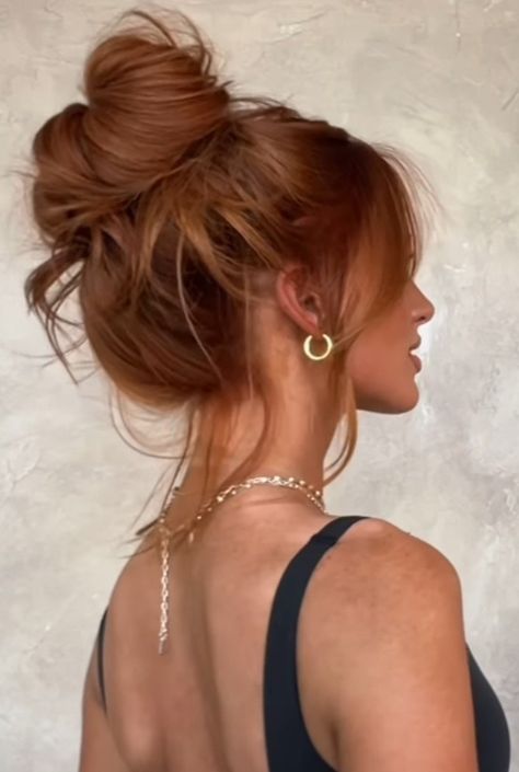 Trendy Auburn Hair, Money Piece On Auburn Hair, Hair Inspiration Copper, Nails For Ginger Hair, Red Hair Inspo Color Copper, Burnt Ginger Hair, Auburn Hair With Copper Money Piece, Hair Inspiration Ginger, Honey Blonde Orange Hair