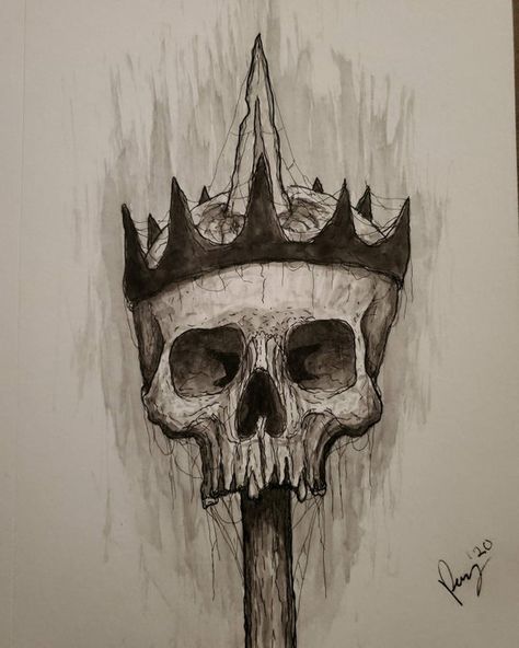 Crown Sketch, Skull With Crown, Music Poetry, Fantasy Map Making, Crown Drawing, Crown Art, Award Ideas, Skeleton Tattoos, Organic Art