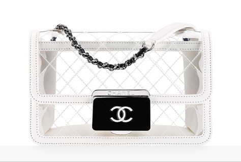 Check Out 92 of Chanel’s Spring 2017 Bag Pics + Prices, Including Light-Up LED Bags Chanel Handbags Collection, Moda Chanel, Perfect Handbag, Transparent Bag, Classic Handbags, Hermes Handbags, Burberry Handbags, Prada Handbags, Luxury Brands