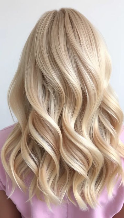 27 Fall Blonde Hair Color Ideas » DreamingFY Cinderella Blonde Hair, Single Color Blonde Hair, Blonde Hair With Red Undertones, Butter Cream Blonde Hair, Solid Blonde Hair Color, Honey Vanilla Blonde Hair, Blonde Hair Trends 2024, Bright Warm Blonde Hair, Very Blonde Hair