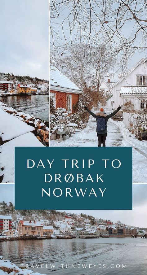 If you’re looking to take a day trip from Oslo, the small and picturesque town of Drøbak is the perfect getaway. Drøbak Day Trip | Drøbak, Norway Oslo Fjord, Visit Oslo, Small Town, Small Towns, Day Trip, Go On, Day Trips, Europe Travel, Norway