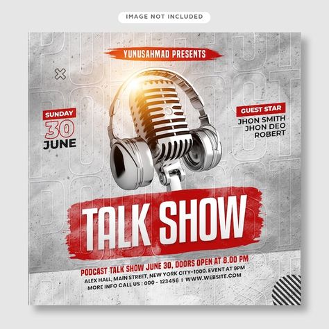 Podcast Poster, Show Flyer, Money Logo, Music Album Design, Event Posters, Radio Design, Supra Mk4, Cover Music, Creative Advertising Design