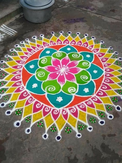 New Year Rangoli Designs 2023, Newyear Rangoli 2023, New Year Big Rangoli, New Year Rangoli With Dots, New Year Rangoli 2023, Muggulu Design Simple With Colors, New Year Muggulu Designs, New Year Rangoli 2022, Newyear Rangoli