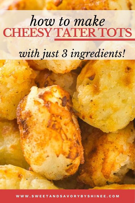 Cheese Stuffed Tater Tots, Cheese Tots Recipes, Homemade Tater Tots Baked, Homemade Tater Tot Recipes, Homemade Tator Tots Recipes, Diy Tater Tots, Home Made Tater Tots, Tator Tot Recipe, Cheap Eating