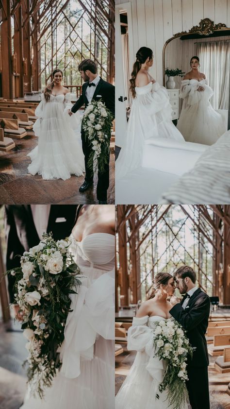 Anthony Chapel Wedding, Anthony Chapel Arkansas Wedding, Anthony Chapel Arkansas, Moody Wedding Ceremony, Moody Wedding Aesthetic, Brave Wedding, Moody Wedding Bouquet, Moody Wedding Photos, Anthony Chapel