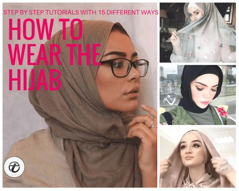 Looking for ideas on how to wear hijab elegantly? Or just a Simple Hijab Tutorial? Or perhaps you want tips to style hijab for a beautiful look? Well, we understand that Hijab fashion is at its peak these days. Such questions are on every girl's mind. Hijab Step By Step, Hijab For Round Face, Styles Hijab, Beach Photos Friends, How To Wear Hijab, Beach Photo Inspiration, Simple Hijab Tutorial, Hijab Wear, Simple Hijab