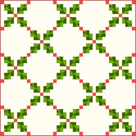 Christmas Irish Chain Quilt - free quilt pattern! Double Irish Chain Quilting Designs, Easy Christmas Quilt, Irish Quilt Patterns, Xmas Quilts, Modern Christmas Quilt, Double Irish Chain Quilt, Irish Chain Quilt Pattern, Irish Quilt, Christmas Sampler