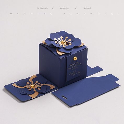 Big Size Navy Blue Favours Box Birthday Party Wedding Candy Boxes For Guests Personalized Thank You Royal Blue Wedding Favors, Souvenir Packaging, Blue Wedding Favors, Gift Box Wedding, Favor Boxes Birthday, Anniversary Favors, Luxury Packaging Design, Wedding Candy Boxes, Candy Wedding Favors