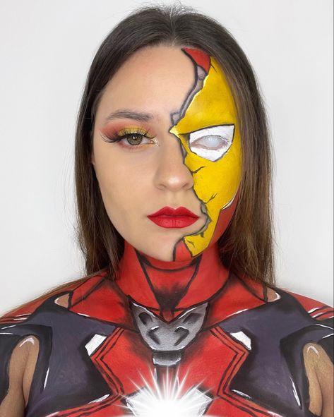 #marvel #ironman #bodypaintingartist #bodypaintworldoffantasy #makeupartist #creativemakeup #makeupaddict #makeupartist #makeupaddiction #mua #makeup #makeupideas #pinterest #instagram #bhfyp #photo Character Makeup, World Of Fantasy, Mua Makeup, Creative Makeup, Makeup Addict, Body Painting, Iron Man, Makeup Artist, Marvel