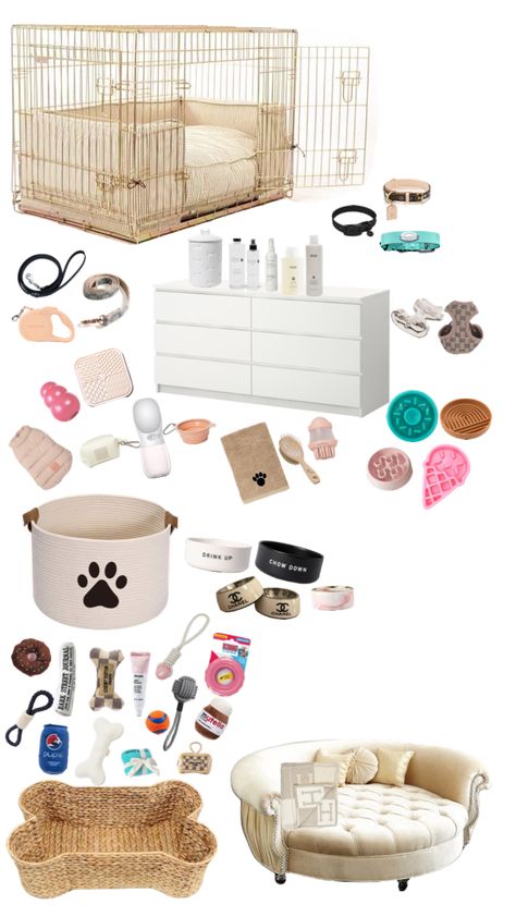 Dog Room Design, Dog Supplies List, Pet Care Products, Puppy Items, New Puppy Checklist, Puppy Checklist, Cozy Beds, Puppy Room, Cute Dog Toys