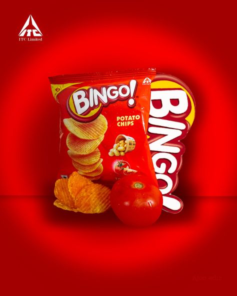 Bingo Advertisement, Advertisement Photography, Lightroom Picsart, Bingo Chips, Banana Chips, Baked Chips, Photography Styling, Food Photography Styling, Advertising Photography