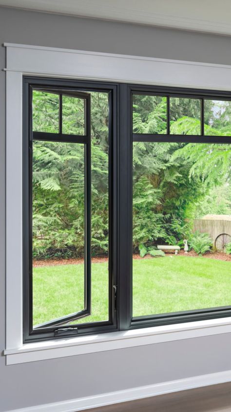 Up And Over Window, Large Windows That Open, Modern Front Window Design, Large Window Replacement Ideas, Bigger Windows Before And After, Renewal By Anderson Windows Galleries, Office Windows Ideas, Black Windows Inside House, Bow Window Replacement Ideas