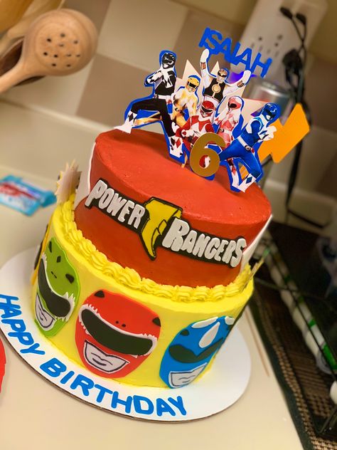 Dino Fury Power Rangers Cake, Power Ranger Birthday Ideas, Power Ranger Themed Birthday Party, Power Rangers Party Ideas, Power Rangers Ninja Steel Cake, Power Rangers Cake Ideas, Power Rangers Birthday Party Ideas Cake, Power Rangers Cakes For Boys, Power Ranger Party Ideas