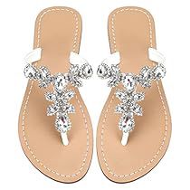 Summer Flat Sandals, Flat Sandals For Women, Summer Sandals Flat, Low Heel Flats, Make Shoes, Crystal Sandals, Rhinestone Flats, Jeweled Sandals, Women's Shoes Accessories