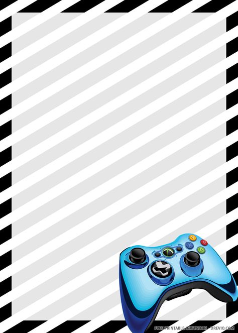 Free Free Printable Gamer Invitation Templates #free #freeinvitation2019 #birthday #disney #invitations #invitationtemplates Game On Birthday Invitations Free, Gaming Birthday Invitations, Video Game Invitations Free Printable, Gaming Birthday Invitations Free Printable, Happy Birthday Gamer, Gamer Party Invitations, Free Printable Video Game Birthday Invitations, Gamer Invitation, Xbox Birthday Party