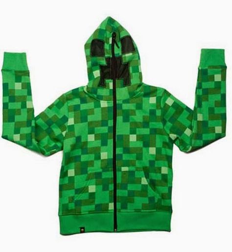 Minecraft Creeper Hoodie, Creeper Hoodie, Creeper Costume, Minecraft Hoodie, Superman Hoodie, Minecraft Outfits, Minecraft Gifts, Minecraft Toys, Up Costumes