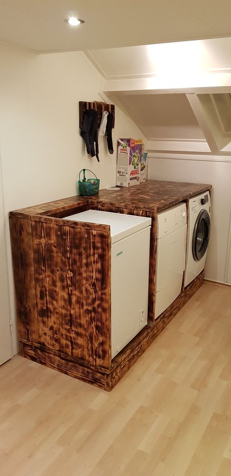 Outdoor Washing Machine Cabinet, Washing Machine Area Ideas Outdoor, Top Load Washing Machine Area Ideas, Diy Laundry Cabinet, Cabinet For Washing Machine, Washing Machine Cabinet, Wet Kitchen, Outdoor Laundry Rooms, Pantry Renovation