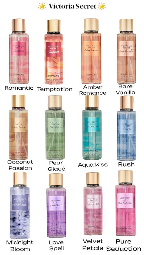 #wishlist #victoriasecret #perfume #trending All Victoria Secret Perfumes, Best Victoria Secret Perfume, Vistoria Secret, Wishlist Skincare, Viktoria Secret, Victoria Secret Perfume Body Spray, Perfume Victoria Secret, Profumo Victoria Secret, Koleksi Parfum