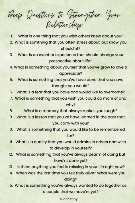 Questions that will bring you & your partner together Relationship Psychology Questions, Thought Provoking Questions For Couples, Psychology Funny, Psychology Questions, Thought Provoking Questions, 30 Day Writing Challenge, Therapy Questions, Psychology Tricks, Relationship Worksheets