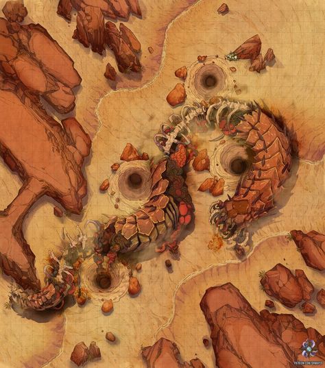 https://www.patreon.com/drmapzo #dnd #map #dungeonsanddragons #battlemap #fantasy #dungeon #desert #worm #sandworm #sand #dunes #dune #darksun #greyhawk #dragonlance #5e #5eart #5emap #environment #adventure #magic #outdoors #wilderness #plains #forgottenrealms #roll20 #fantasygrounds #gameart #art #tabletop #rpg #pathfinder #heroclix #encounter #grid #miniatures #cartography Desert Map, West Map, Fantasy Dungeon, Goblin Art, Dnd World Map, Battle Map, Fantasy World Map, Scifi Fantasy Art, Dungeons And Dragons Classes