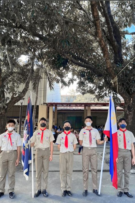 Uniform of Boyscouts in the Philippines🇵🇭 Boy Scout Uniform Philippines, Boy Scouts Of The Philippines, Creative Marketing Campaign, Boy Scout Uniform, World Explorer, Scout Uniform, Cat Profile, Creative Marketing, Boy Scout