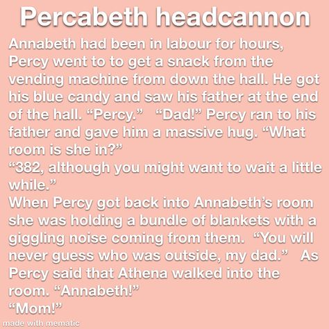 Hp Head Cannons, Percy Jackson Headcannons School Percabeth, Head Cannons Percy Jackson, Annabeth Chase Pregnant, Percy And Annabeth Spicy, Percabeth Headcanon School, Percabeth Pregnant Headcanon, Percy Jackson Head Canon School, Percabeth Headcanon Pregnant