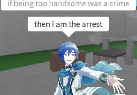 Kaito Vocaloid Memes, Kaito Pjsekai, Kaito Project Sekai, Kaito Pfp, Going To Jail, Kaito Shion, Vocaloid Kaito, Vocaloid Characters, Funny Images Laughter