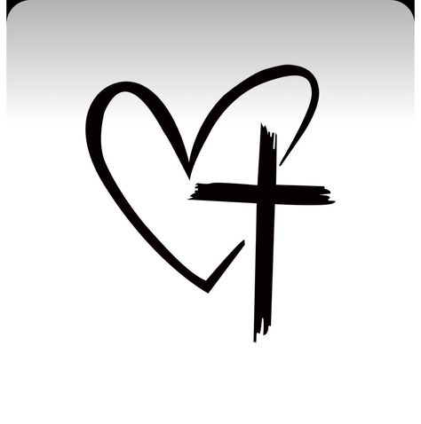 Cross And Heart Tattoos For Women, Cross And Heart Tattoo, Cross Heart Tattoos, Cross Tattoo On Wrist, Dtf Designs, Cross Tattoos For Women, Cross Tattoos, Heart Tattoos, Cross Tattoo Designs