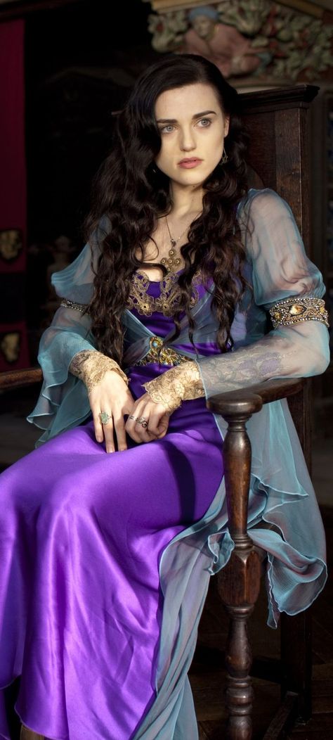 Morgana Pendragon, Katie Mcgrath, Purple Dress, Merlin, Film, Purple, Gold