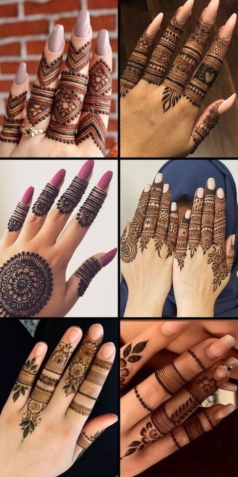 #henna designs Easy Finger Mehendi Designs Front Finger, Front Hand Finger Mehndi Designs, Front Right Hand Mehndi Designs, Mahindi Desine Simple Front Hand, Front Finger Mehendi Designs, Mehandi Designs Back Hand, Easy Mehendi Designs Front Hand, Mehandi Back Hand Designs, Easy Finger Mehendi Designs