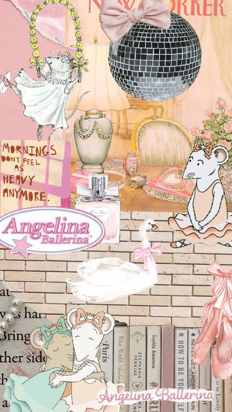 Angelina ballerina Angelina Ballerina Wallpaper, Wallpaper Bailarina, Angelina Ballerina Aesthetic, Phone Backgrounds Ideas, Girly Icon, Ballerina Wallpaper, Ella Core, Little Mermaid Wallpaper, Ballerina Aesthetic