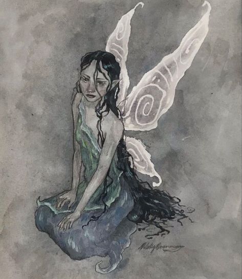 Evil Fairy, Tinkerbell Fairy, Faery Art, Water Fairy, Nostalgia Art, Fairy Paintings, Fairy Drawings, Fairy Aesthetic, Fairytale Art