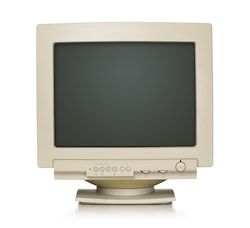 close up of old computer monitor isolated on white background with clipping path for the screen Old Computer Monitor, Old Computer, Pc Support, Ok Computer, It Professional, Youtube Design, It Support, The Outer Banks, Computer Icon