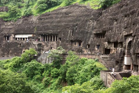 Kailasa Temple, Caves In India, Ajanta Caves, Gray Texture, Responsible Tourism, Indian Architecture, Ancient India, Ancient Mysteries, Ancient Temples