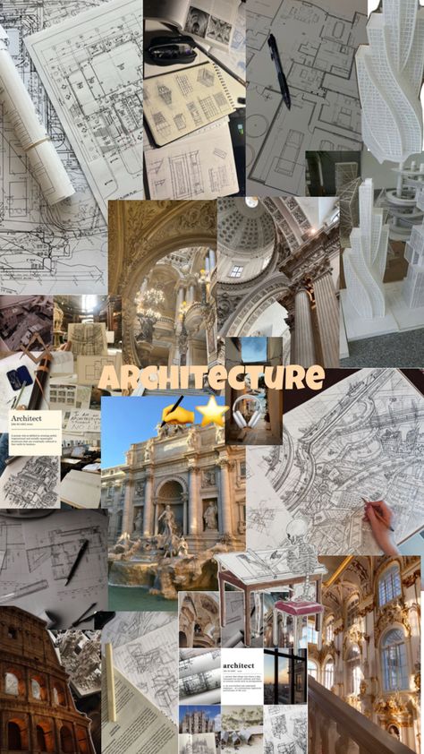 ⭐️⭐️ Architect Aesthetic Wallpaper, Interior Design Major, Architecture Career, Architecture Blueprints, Building Sketch, Architecture Life, Architectural Engineering, Interior Design School, Architecture Sketchbook