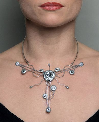 Jewellery – Cyberdog Sci Fi Necklace, Sci Fi Accessories, Bionic Jewelry, Wire Clothing, Cyberpunk Accessories, Sci Fi Jewelry, Cyberpunk Jewelry, Futuristic Jewelry, Glam Punk