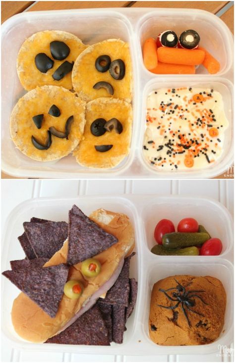 Halloween Kids Lunch, Food Ideas For Lunch, Halloween Lunch Ideas, Dinner Meal Ideas, Ideas For Lunch, Halloween Food Ideas, Boxed Lunch, Lunch Easy, Halloween Lunch