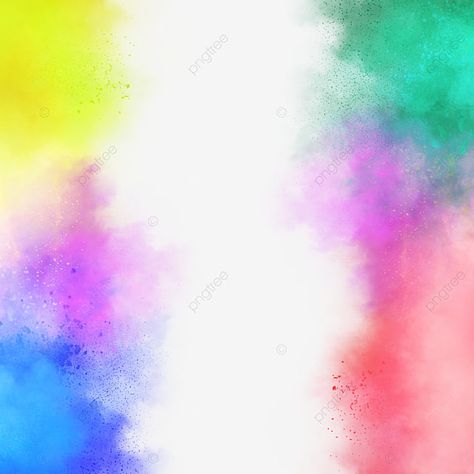 Holi Frame Background, Holi Color, Holi Pictures, Powder Explosion, Color Clipart, Holi Colors, Birthday Banner Background, Blue Sky Clouds, Download Hair