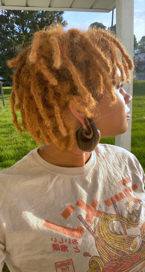 Semi Free Form Locs, Free Form Dreads, Semi Freeform Locs, Loc Growth, Free Form Locs, Freeform Locs, Pretty Locs, Ear Stretching, Natural Dreads