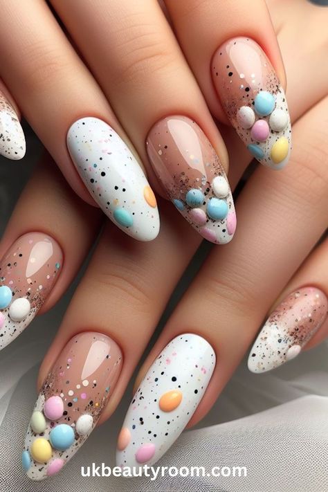 Step into the Easter vibe with these 21 fantastic nail designs! Whether it’s adorable bunnies or vibrant eggs, we’ve got you covered to make your nails pop! Spring, pretty pastel color, easy, natural, cute, simple, gel, acrylic, dip, for short nails, coffin, short, almond shape, long Easter Short Nail Designs, Natural Spring Nails, Easter Nails Short, Green Christmas Nail Designs, Cute Easter Nails, Easter Nails Easy, Nail Designs For Spring, Simple Spring Nails, Adorable Bunnies